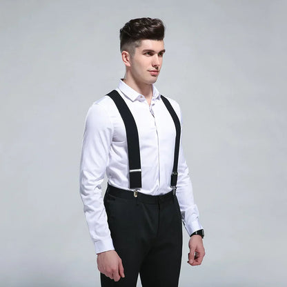 Strong Adjustable Men's Y-Back Suspenders - OutfitLondon