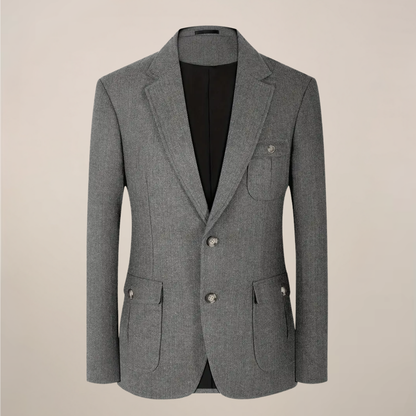 Classic Fit Tweed Blazer Jacket