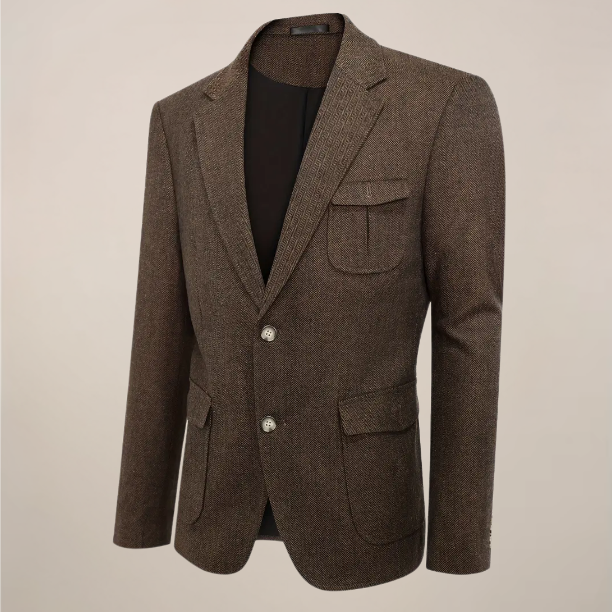 Classic Fit Tweed Blazer Jacket