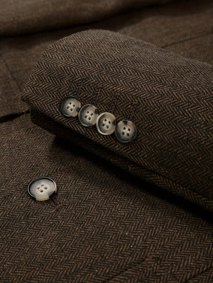 Classic Fit Tweed Blazer Jacket