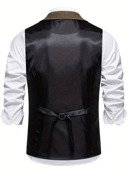Slim Fit Patterned Vest Waistcoat