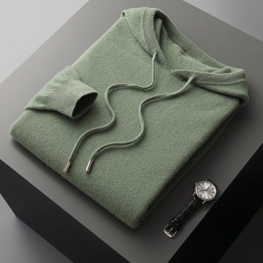 Comfy Mens Sweatshirt Soft Wool Blend Relaxed Fit - OutfitLondon