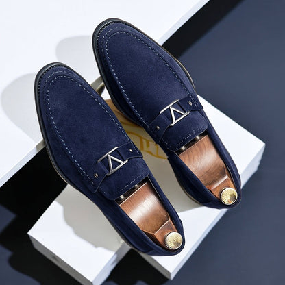 Luxury Suede Slip On Dress Shoes