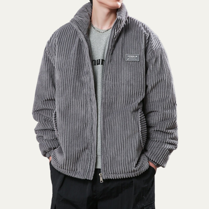 Men's Quilted Padded Bomber Coat