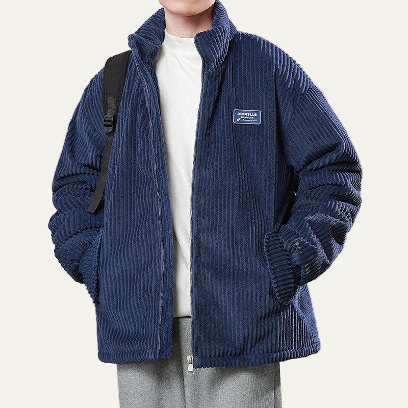 Men's Quilted Padded Bomber Coat