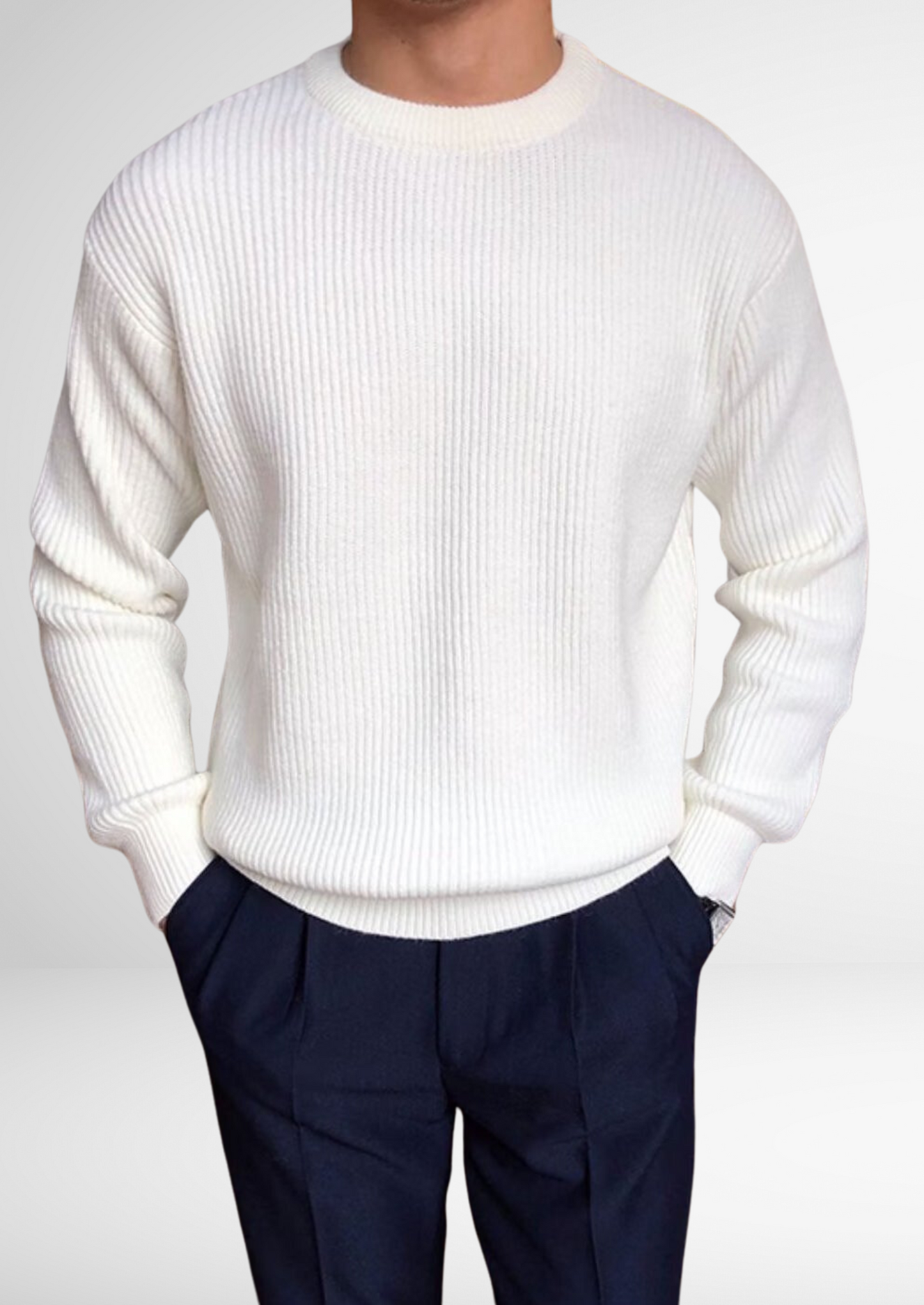 Classic Fit Men's Crew Neck Sweater