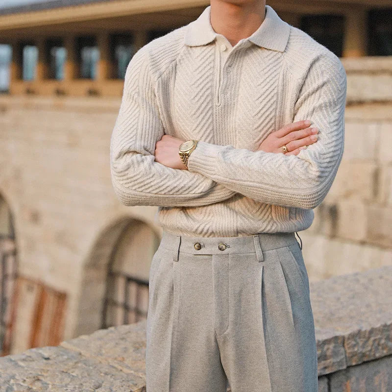 Classic Fit Crew Neck Wool Sweater