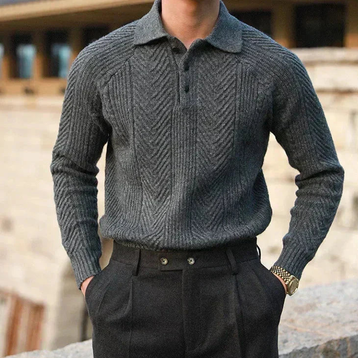 Classic Fit Crew Neck Wool Sweater