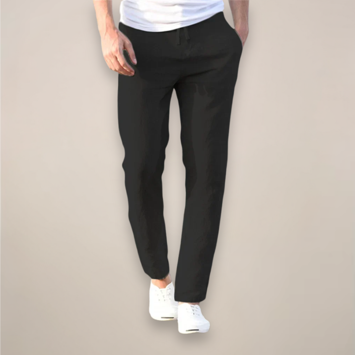 Men's Comfortable Linen Pants – Lightweight Summer Trousers