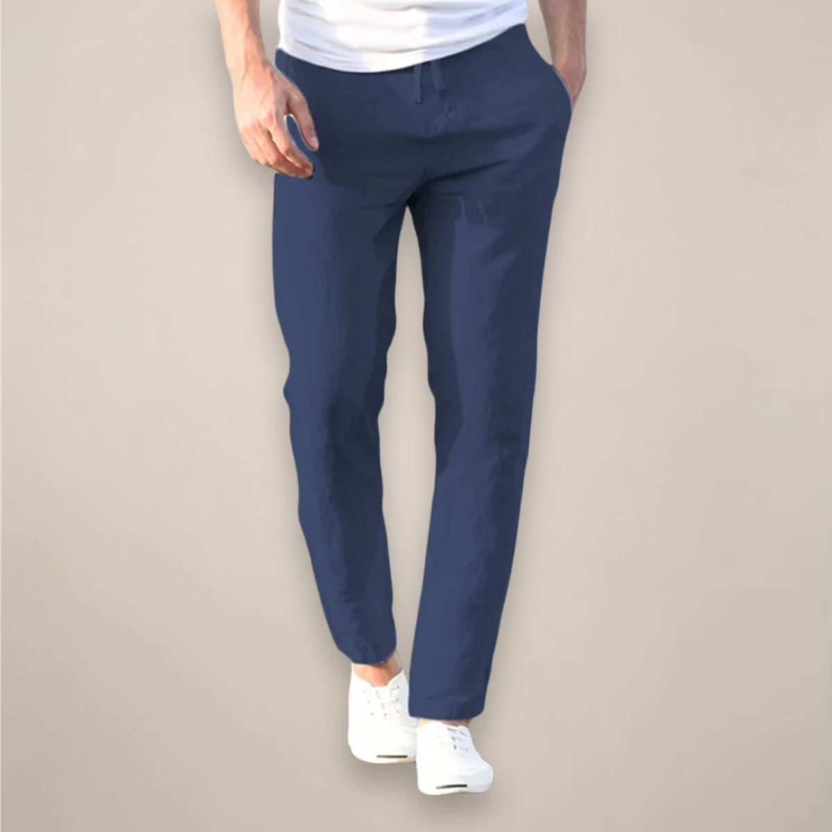 Men's Comfortable Linen Pants – Lightweight Summer Trousers