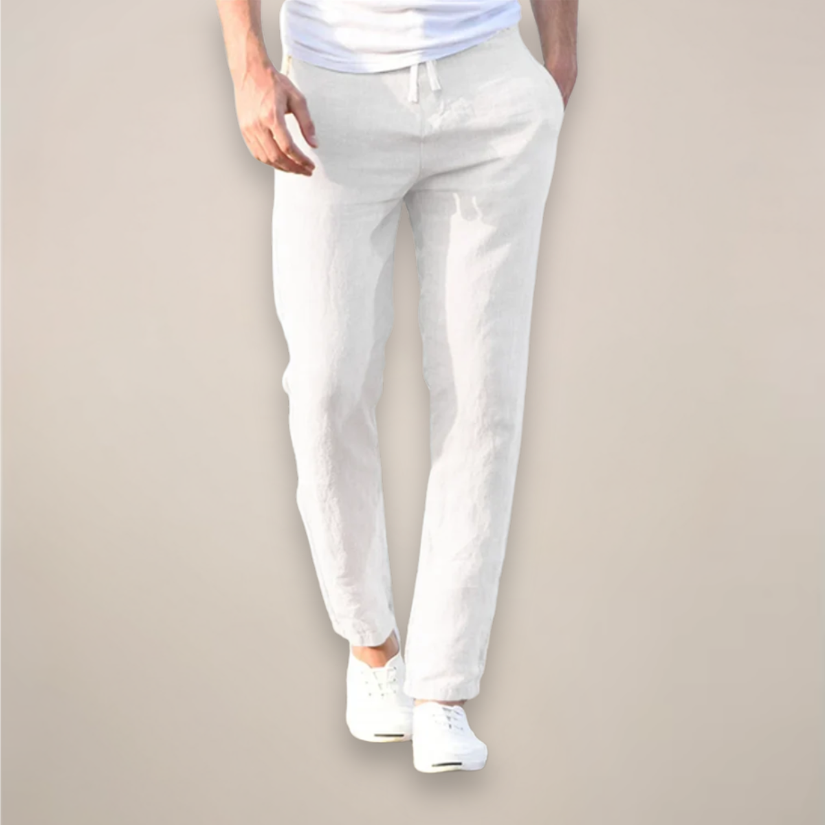 Men's Comfortable Linen Pants – Lightweight Summer Trousers - OutfitLondon