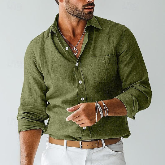 Casual Loose Fit Summer Shirt for Men - OutfitLondon