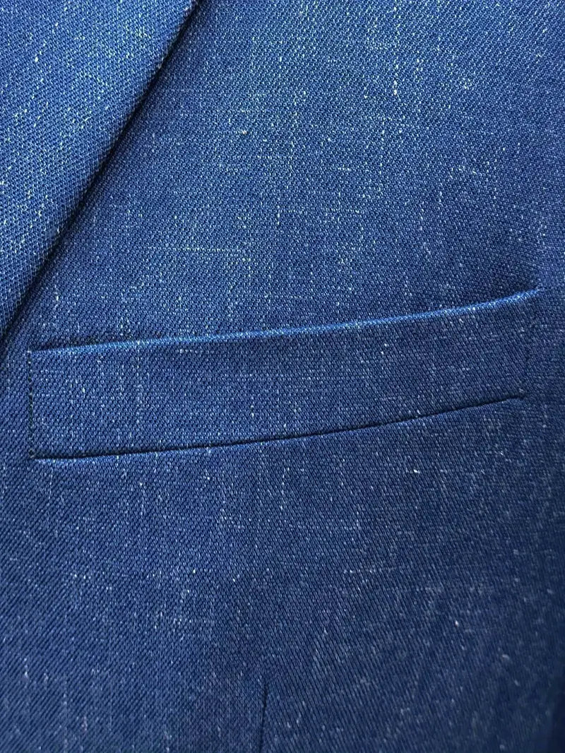 Breathable Linen Suit – Classic Two-Piece Summer Jacket Set