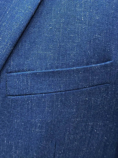 Breathable Linen Suit – Classic Two-Piece Summer Jacket Set