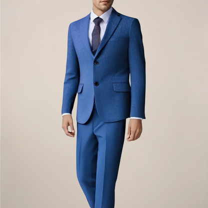 Breathable Linen Suit – Classic Two-Piece Summer Jacket Set - OutfitLondon