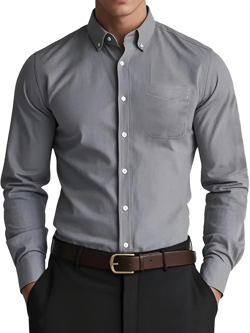 Traditional Fit Mens Formal Dress Shirt