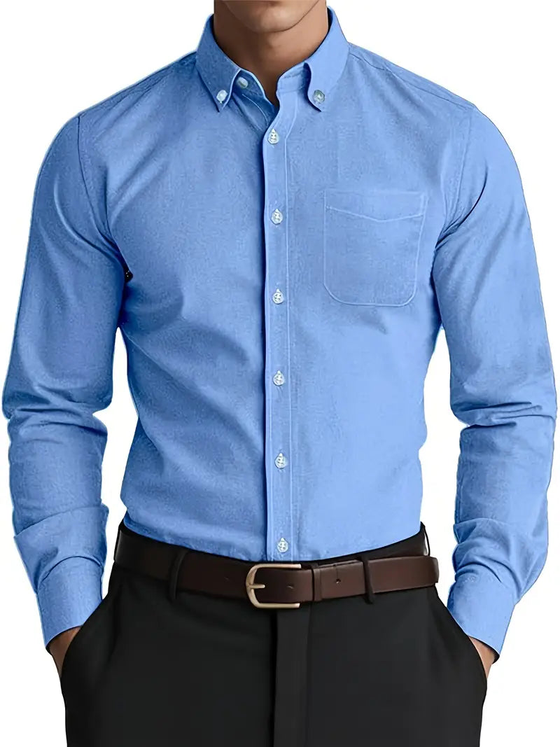 Traditional Fit Mens Formal Dress Shirt