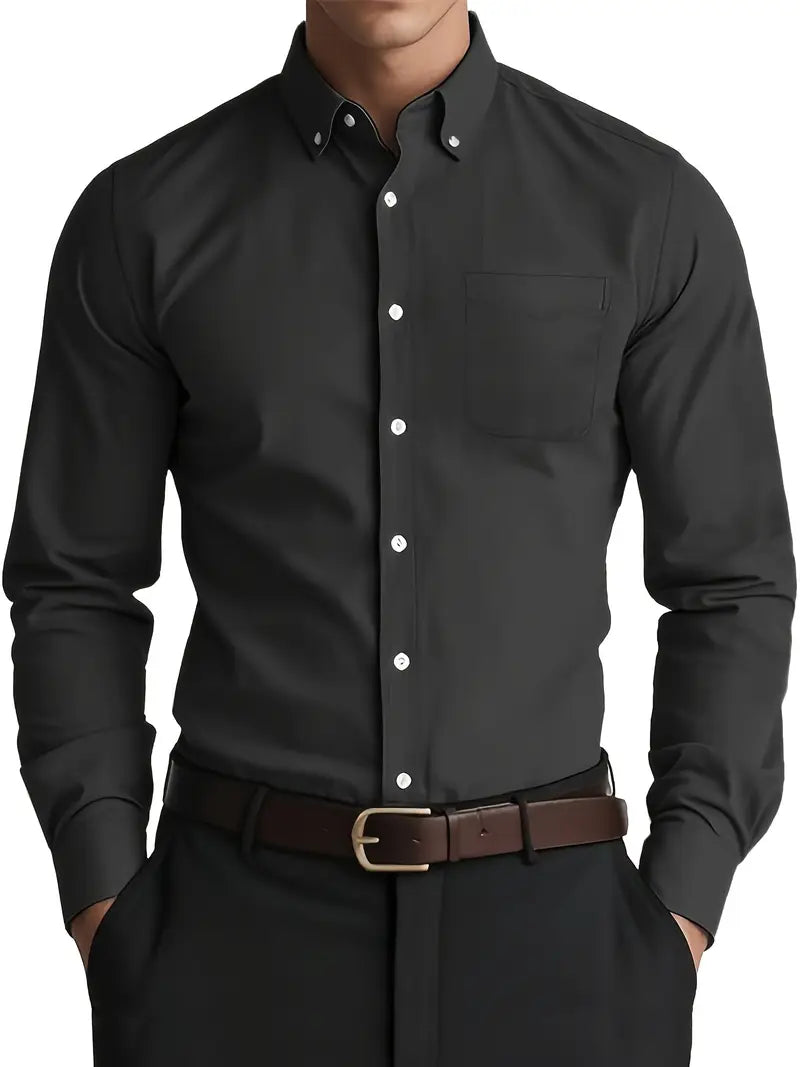 Traditional Fit Mens Formal Dress Shirt