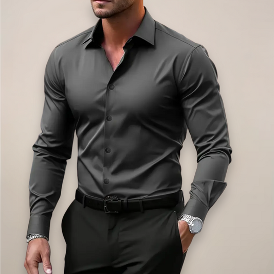 Men's Classic Fit Casual Button Shirt - OutfitLondon