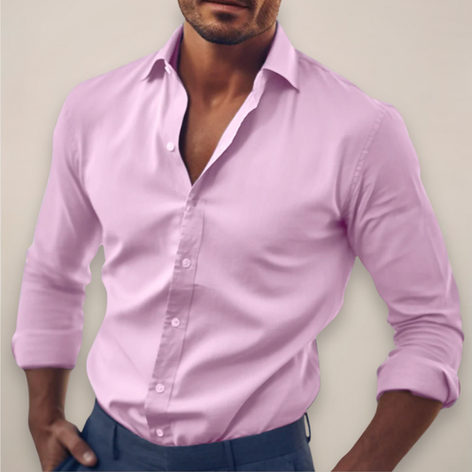 Stylish Men's Button Down Long Sleeve Shirt - OutfitLondon