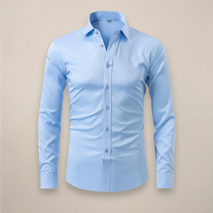 Slim Fit Men's Long Sleeve Dress Shirt