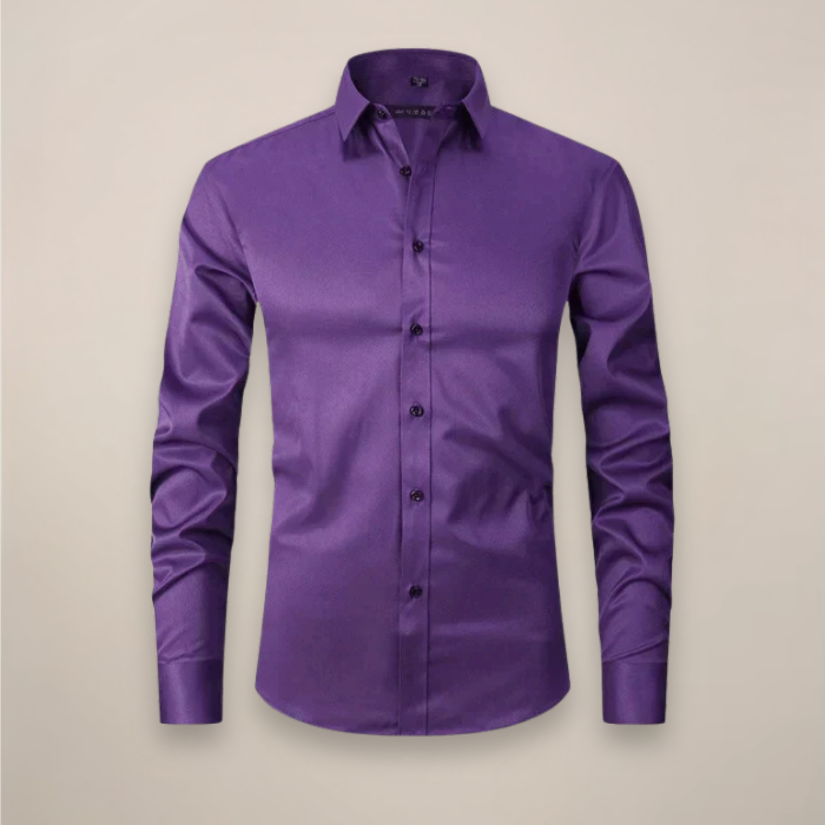 Slim Fit Men's Long Sleeve Dress Shirt