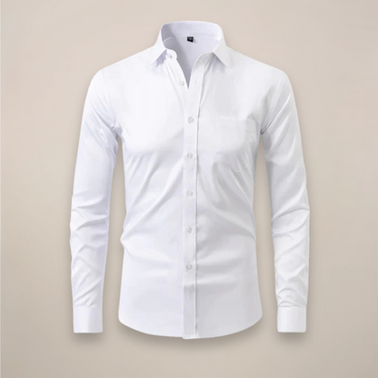 Slim Fit Men's Long Sleeve Dress Shirt
