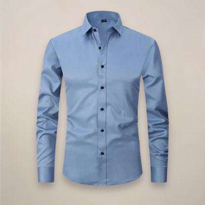 Slim Fit Men's Long Sleeve Dress Shirt