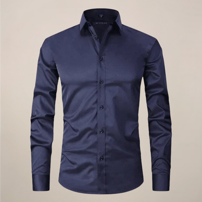 Slim Fit Men's Long Sleeve Dress Shirt