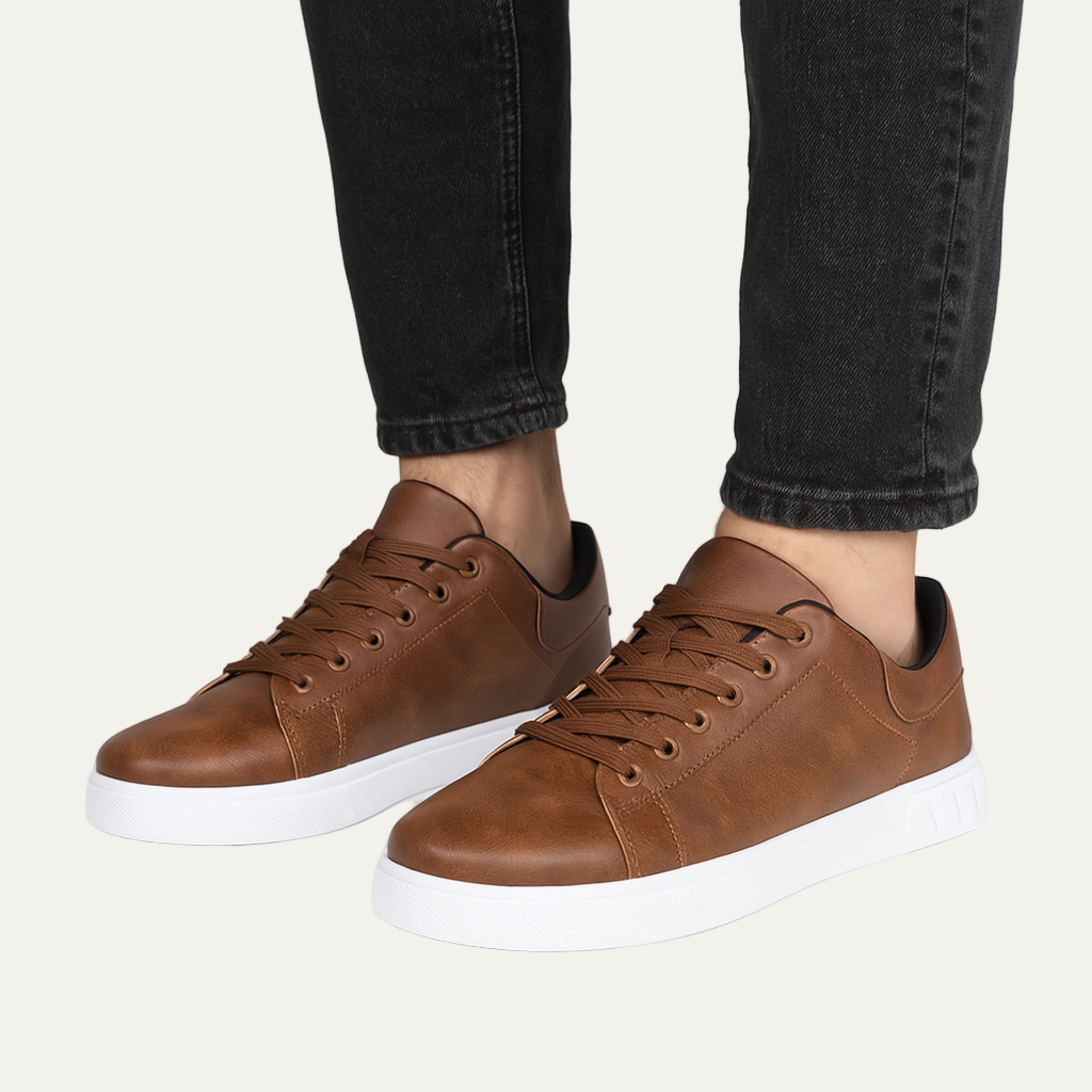 Men's Retro Low Cut Artificial Leather Shoes