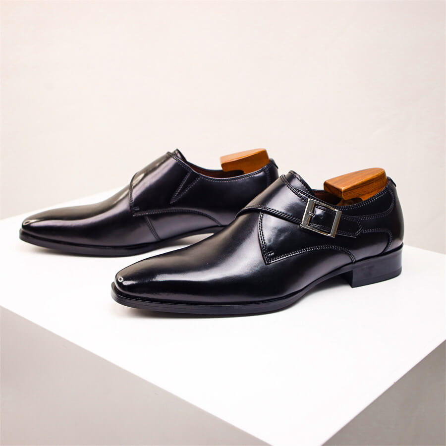 Men's Leather Monk Strap Formal Shoes
