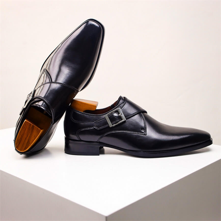Men's Leather Monk Strap Formal Shoes