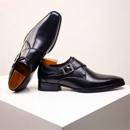 Men's Leather Monk Strap Formal Shoes