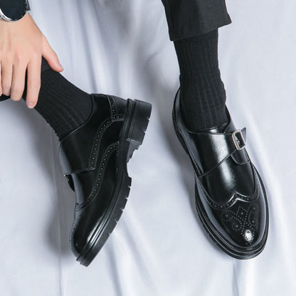 Classic Leather Lace Up Dress Shoes - Elegant Formal Style
