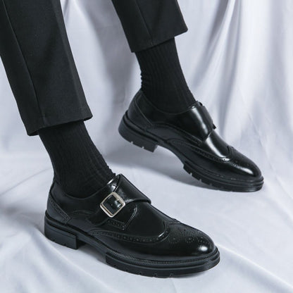 Classic Leather Lace Up Dress Shoes - Elegant Formal Style