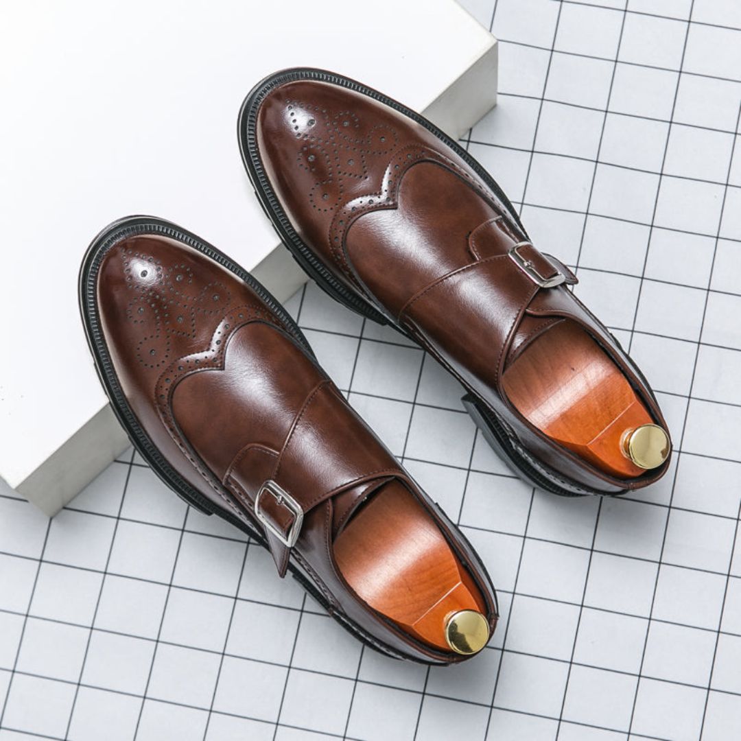 Timeless Mens Brown Leather Dress Shoes