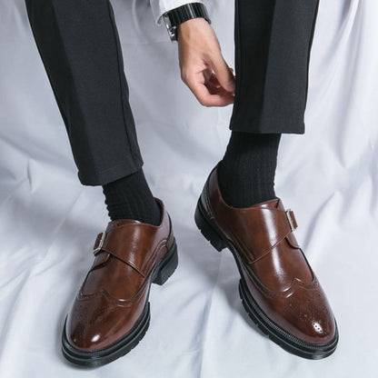 Classic Leather Lace Up Dress Shoes - Elegant Formal Style