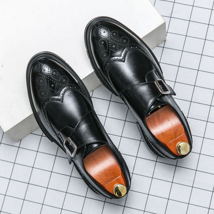 Classic Leather Lace Up Dress Shoes - Elegant Formal Style - OutfitLondon