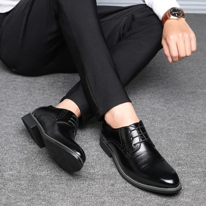Classic Men's Leather Lace Up Dress Shoes