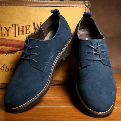 Classic Suede Leather Dress Shoes - OutfitLondon
