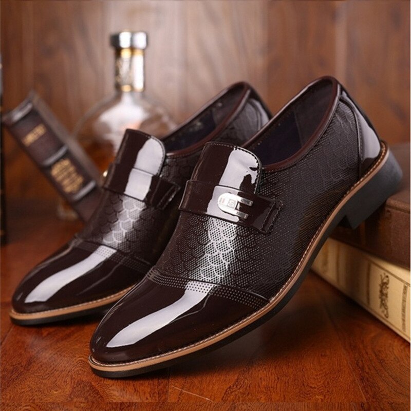 Men's Black Leather Formal Shoes