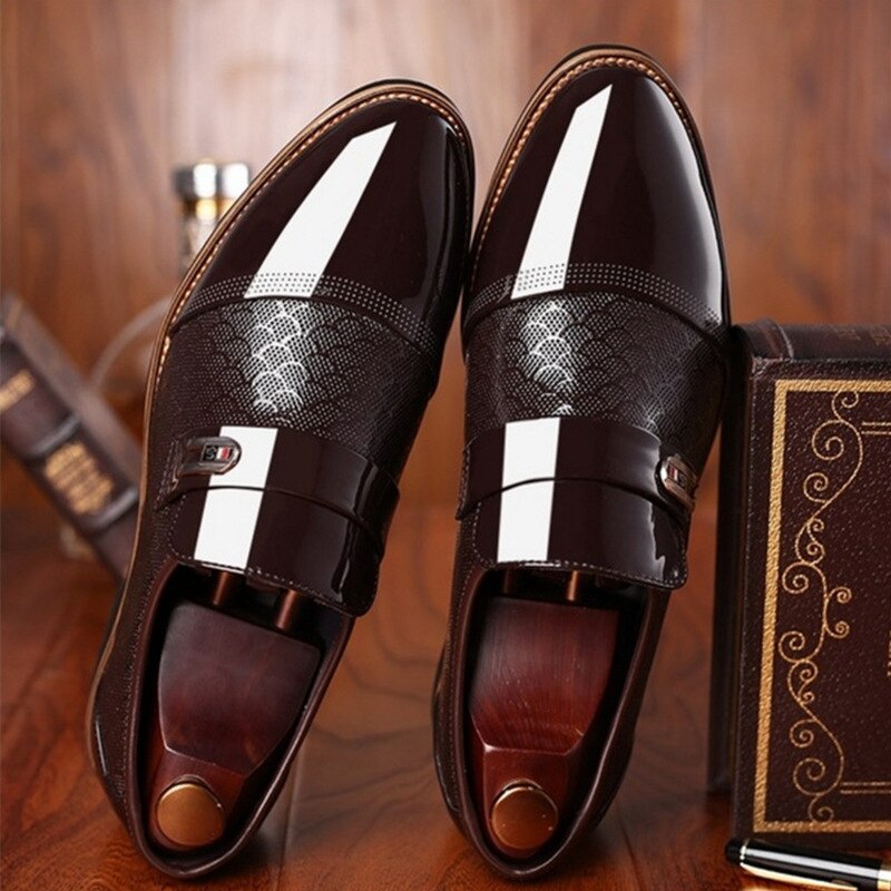 Men's Black Leather Formal Shoes