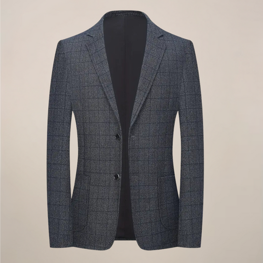 Classic Fit Checked Blazer for Men - OutfitLondon