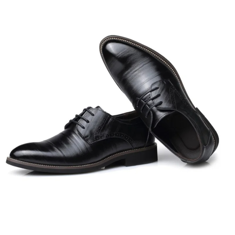 Smart Leather Oxford Shoes - OutfitLondon