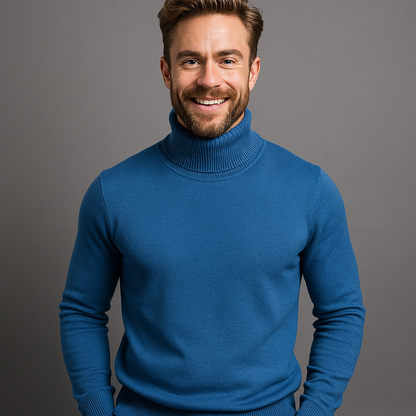 Men's Classic Polo Neck Sweater