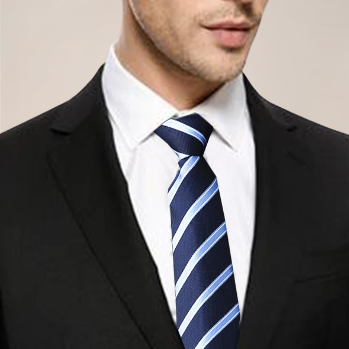 Slim Adjustable Men's Formal Tie for Work - OutfitLondon