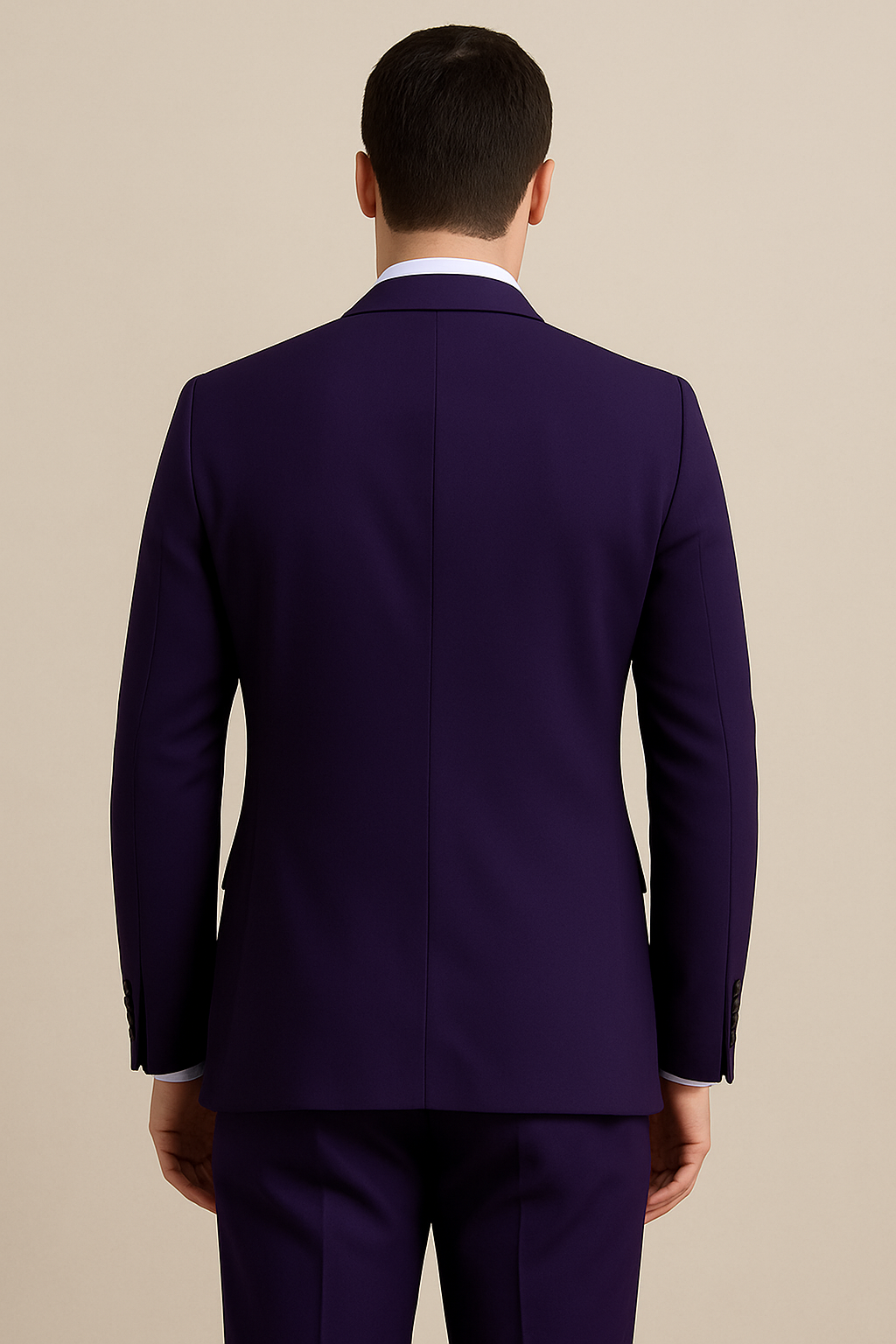 Men's Navy 3-Piece Slim Fit Suit