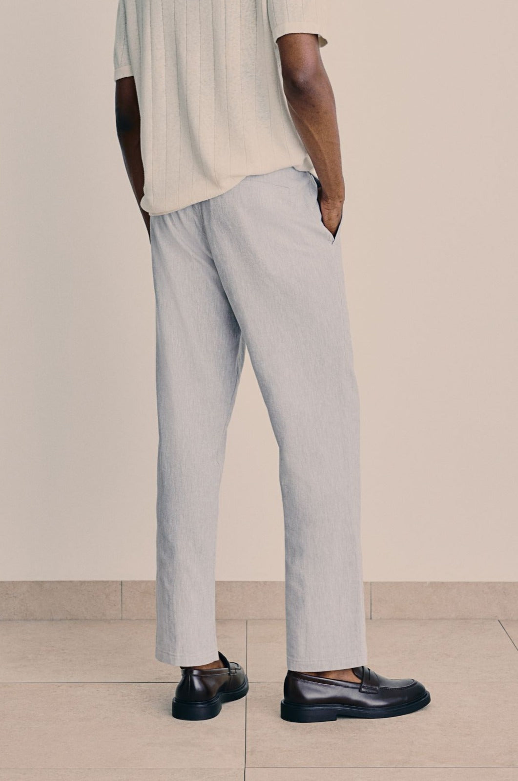 Comfortable Men's Elastic Waist Pants – Casual Fit