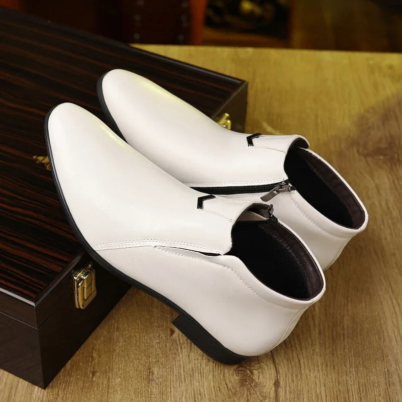 Vintage Classic Low Heel Ankle Boots