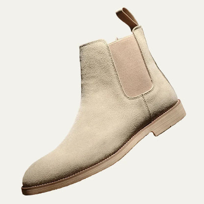 Men's Dark Brown Leather Chelsea Ankle Boot